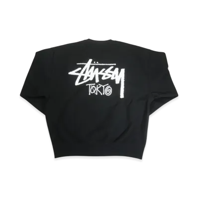 Stussy Tokyo Exclusive Crewneck Sweat "Black"