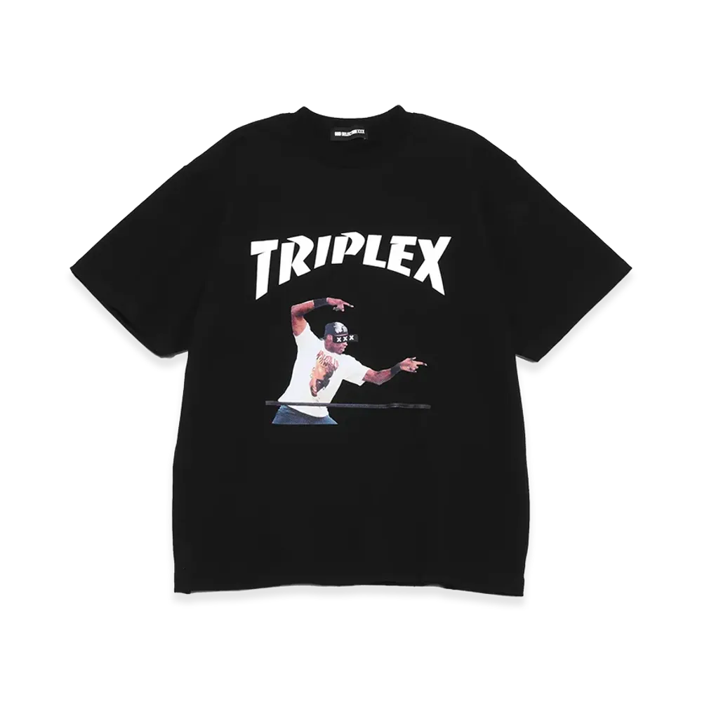 GOD SELECTION XXX Triplex Arch Logo Player Photo Tee GX-S26-ST-18 "Black"