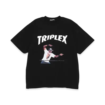 GOD SELECTION XXX Triplex Arch Logo Player Photo Tee GX-S26-ST-18 "Black"