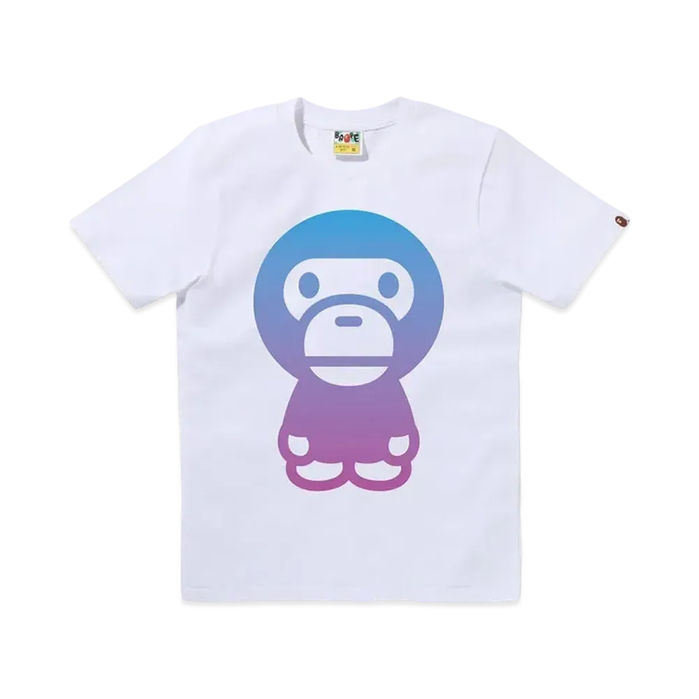 A BATHING APE Gradation Big Baby Milo Tee "White"