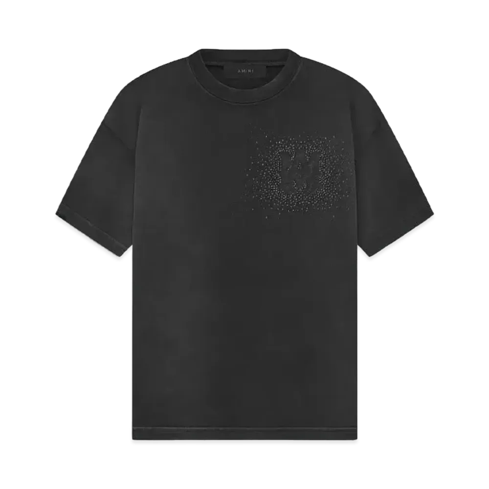 AMIRI Crystal Burst Tee "Faded Black"