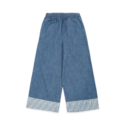 FENDI Kids Light Denim Pant "Blue"