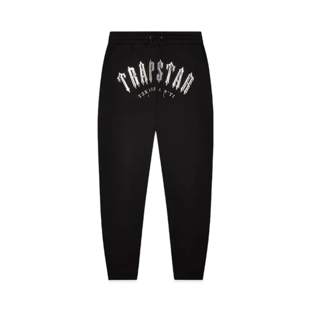 TRAPSTAR Decoded Hooded Gel Tracksuit "Black/Chrome"