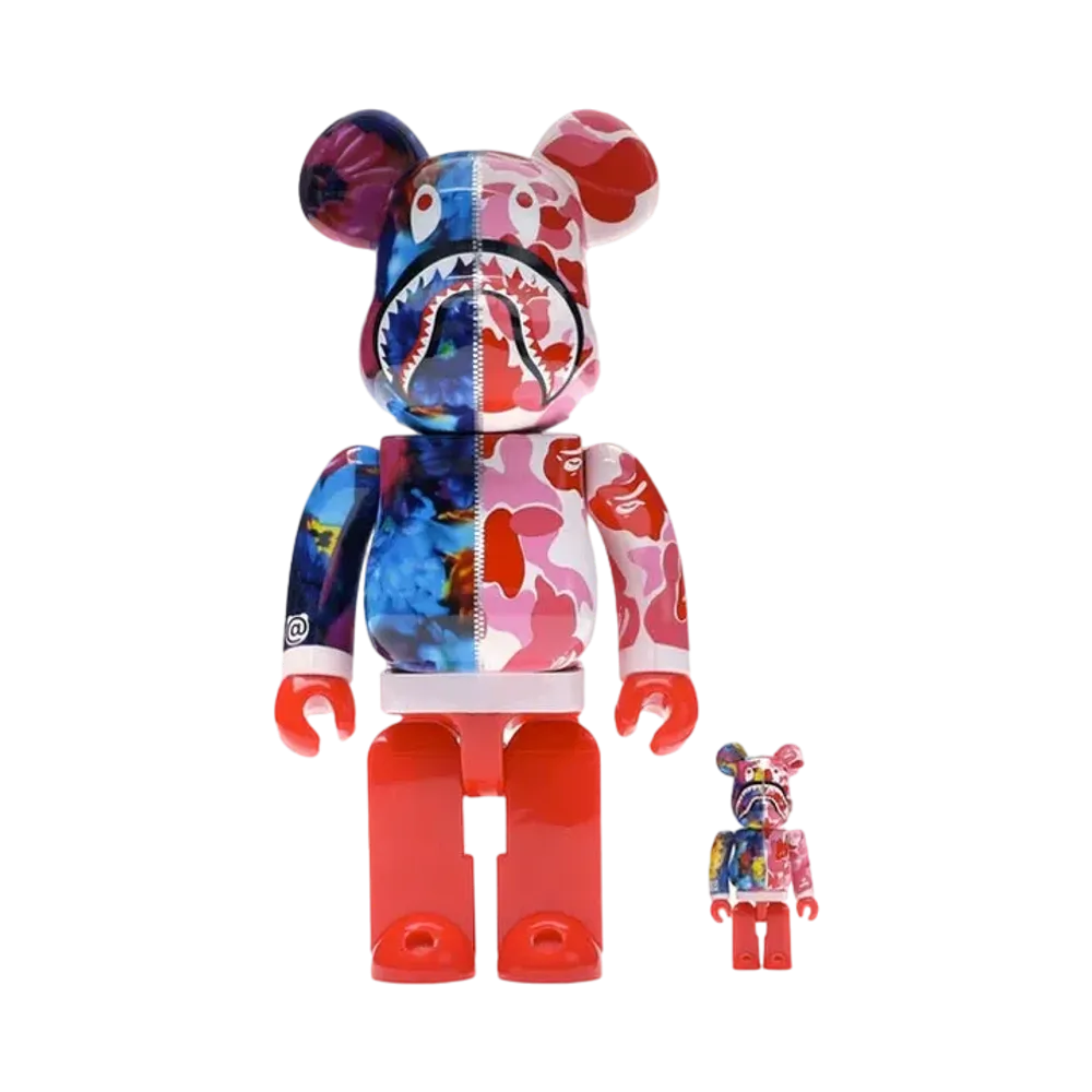 Bearbrick x Bape x Mika Ninagawa Shark 100% & 400%