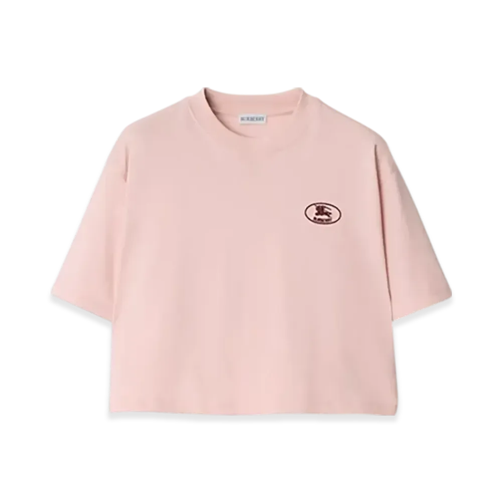 Burberry Cropped Cotton T-shirt "Bouquet"