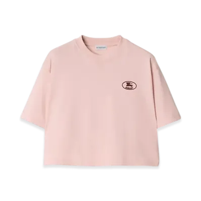 Burberry Cropped Cotton T-shirt "Bouquet"