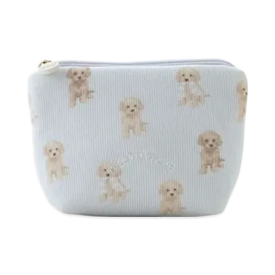 GELATO PIQUE Toy Poodle Pattern Tissue Pouch "Blue"