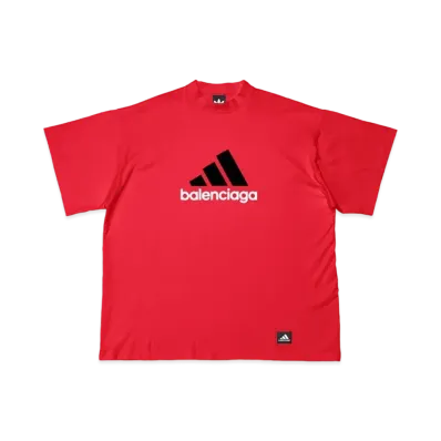 adidas BALENCIAGA T-Shirt Oversized "Red"