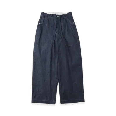 A.PRESSE Swiss Army Denim Work Trousers "Indigo"