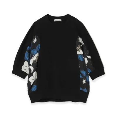 UNDERCOVER Cotton Short Sleeve Rib Cut & Sew "Black"