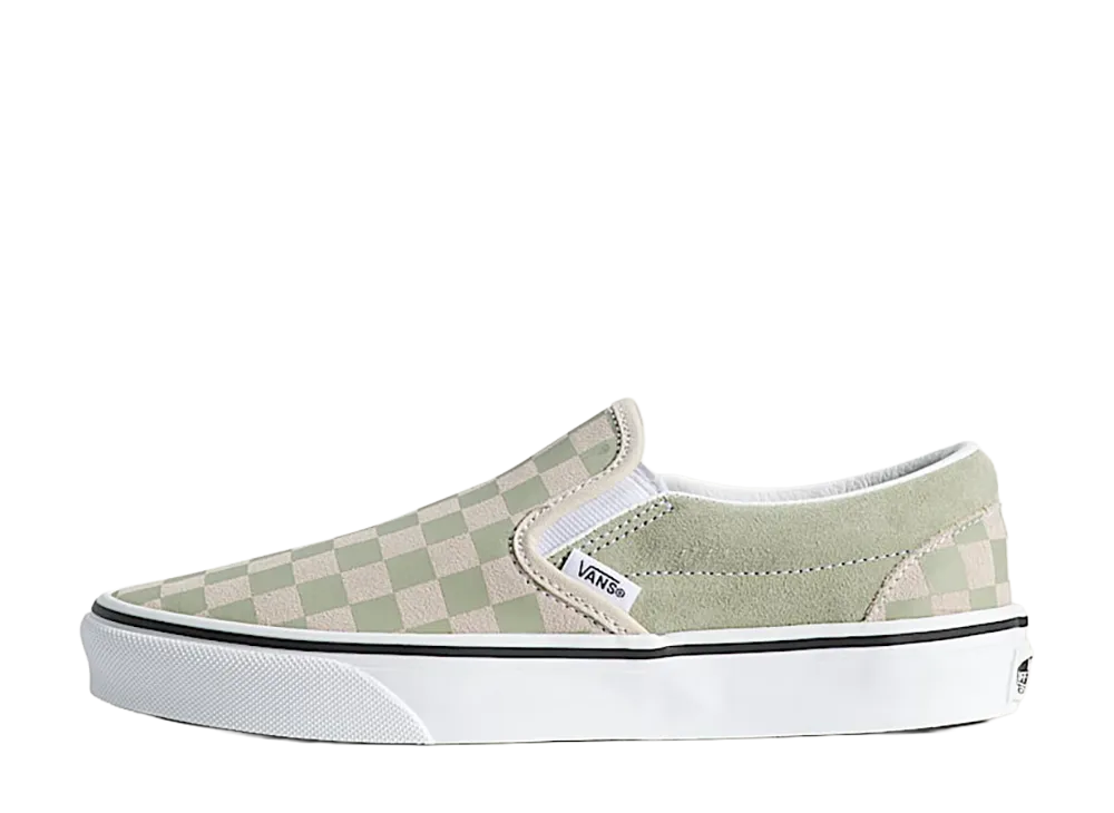 Vans Classic Slip-On Checkerboard "Soft Sage Green"