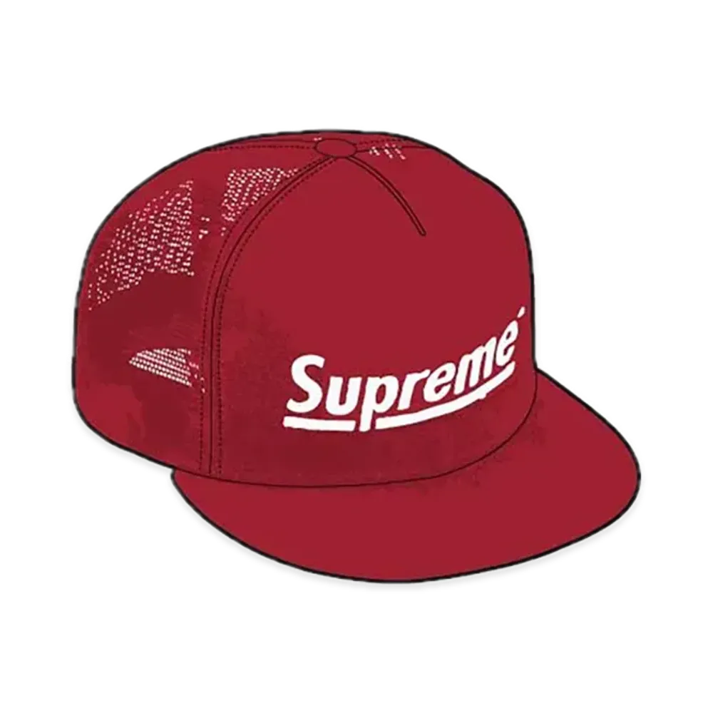 Supreme Underline Mesh Back 5-Panel "Cardinal"