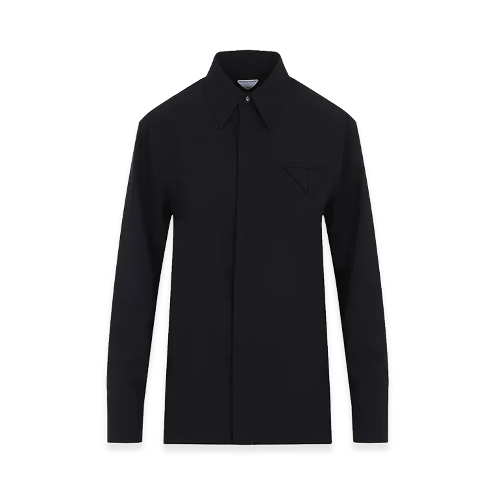 Bottega Veneta Women's Fine Wool Shirt "Blue"