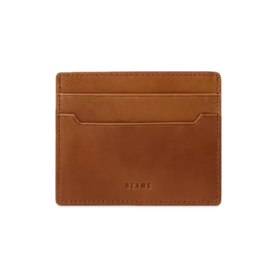 BEAMS Leather Card Case "Brown"