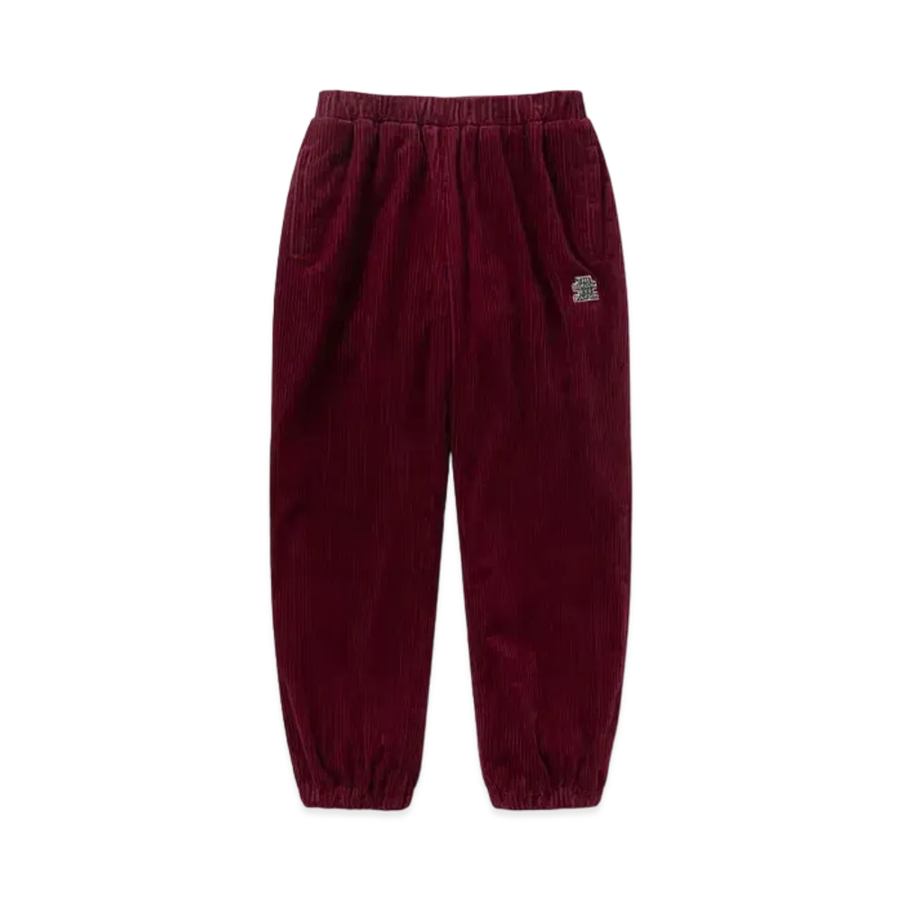 Black Eye Patch OG Label Corduroy Track Pants "Burgundy"