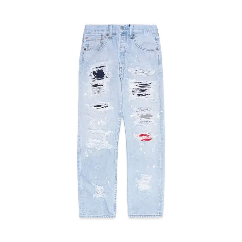 HYPE DROP x INNOCENCE NYC  EXCLUSIVE DESTROY DENIM PANTS 30inch "Indigo"
