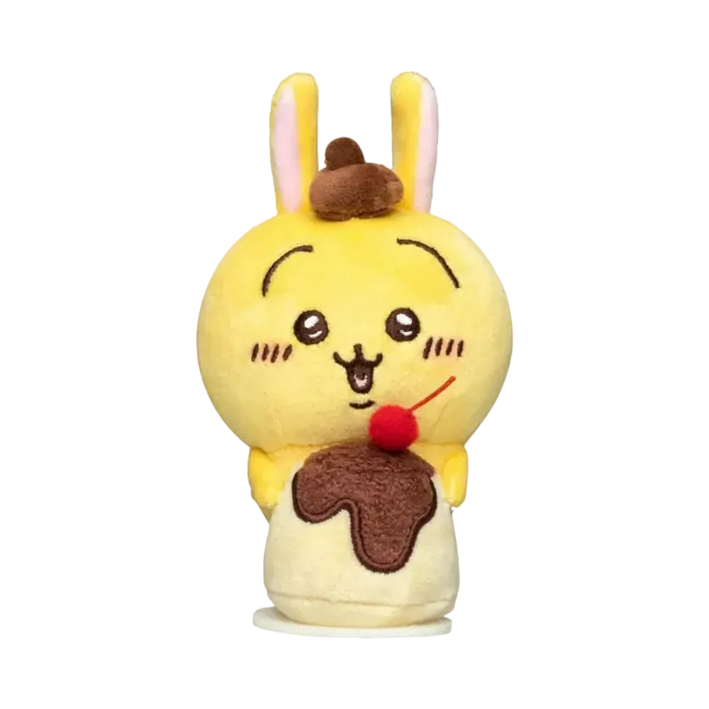 Gray Parka Service -Chikawa- Chikawa x Sanrio Characters Desktop Sliding Stuffed toy (Rabbit / Pompompurin)