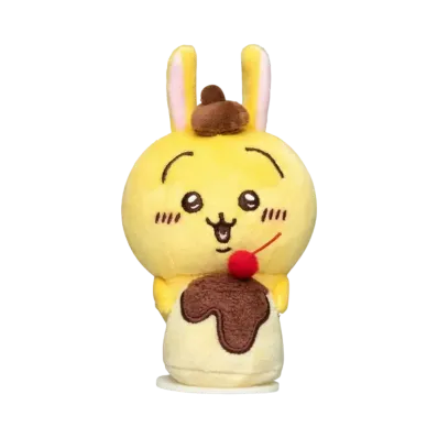 Gray Parka Service -Chikawa- Chikawa x Sanrio Characters Desktop Sliding Stuffed toy (Rabbit / Pompompurin)