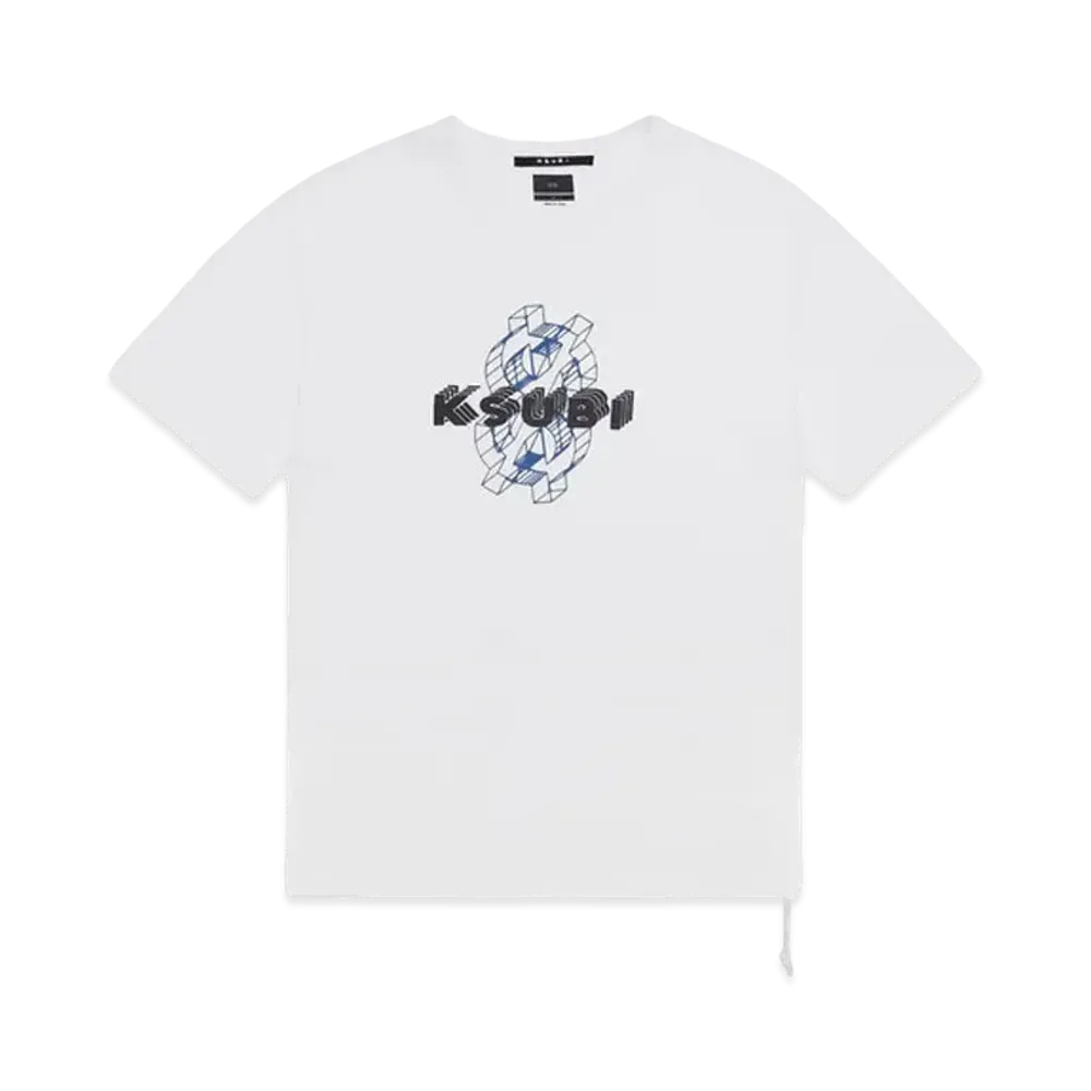 KSUBI Holograph Biggie SS Tee Tru White "White"
