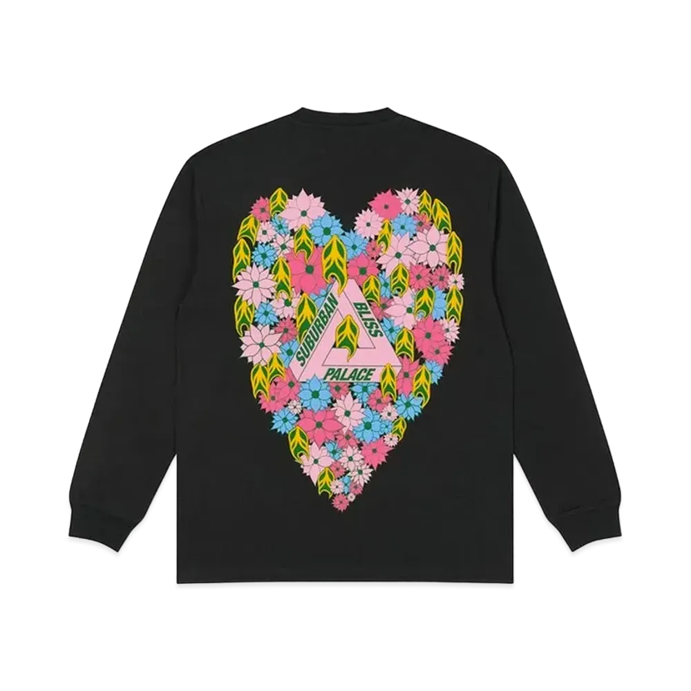PALACE Suburban Bliss Peace and Love Longsleeve "Black"