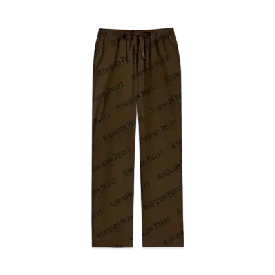 Travis Scott Cactus Jack x Audemars Piguet Logo Silk Pajama Pants "Brown"
