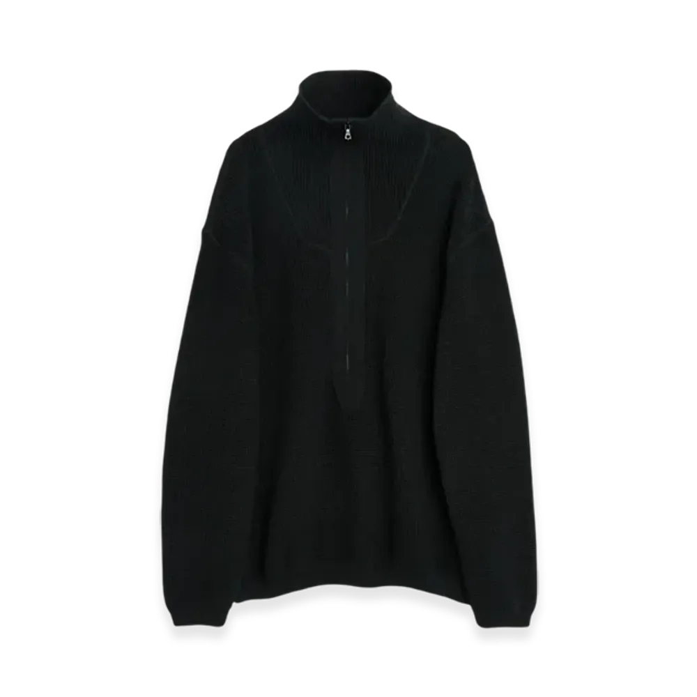 OUR LEGACY Knitted Anorak Bio Resurrect Poly "Black"