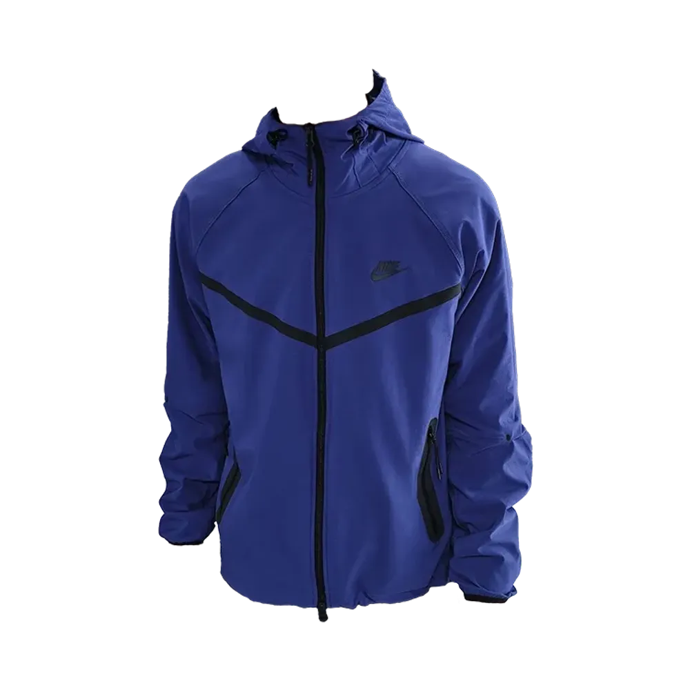 Nike Tech Windrunner Men's Woven Full Zip Jacket "Deep Night/Deep Night/Black"
