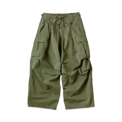 KAPITAL Ripstop Jumbo Cargo Pants "Khaki"