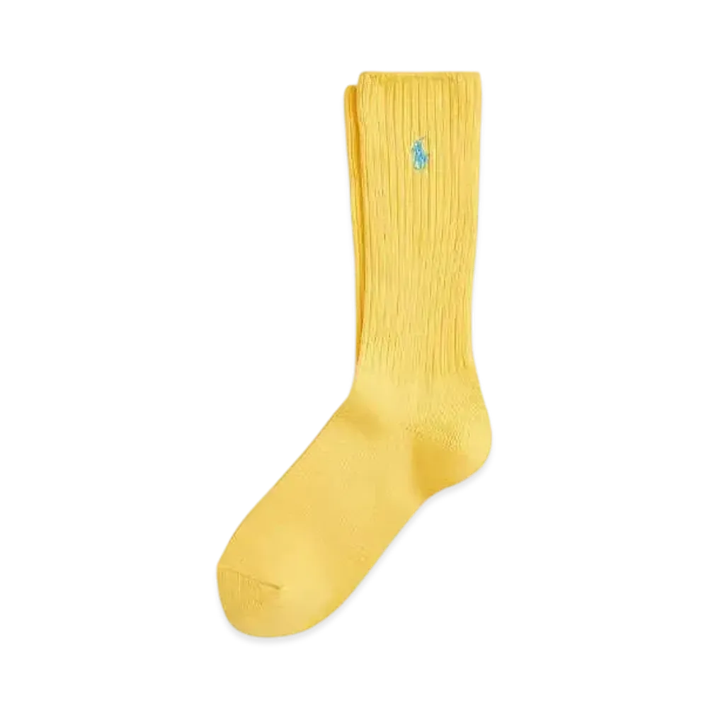 Polo Ralph Lauren Signature Pony Cotton Blend Crew Socks "Yellow"