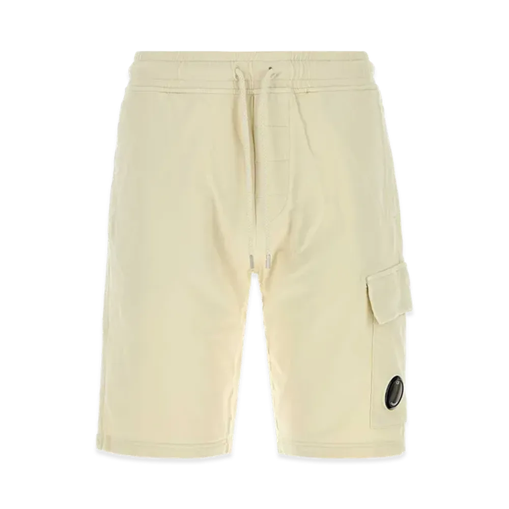 C.P. Company Cotton Bermuda Shorts "Ivory/White"