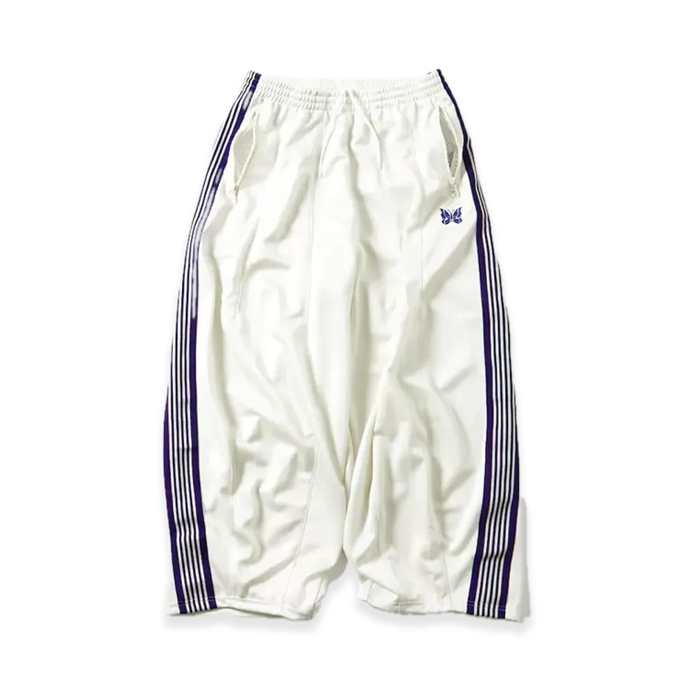 Needles x FREAK'S STORE Exclusive H.D.TrackPant PolySmooth "White/Purple"