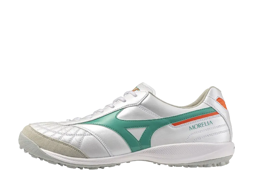 Mizuno Morelia Sala Japan TF "Super White Pearl/Green"