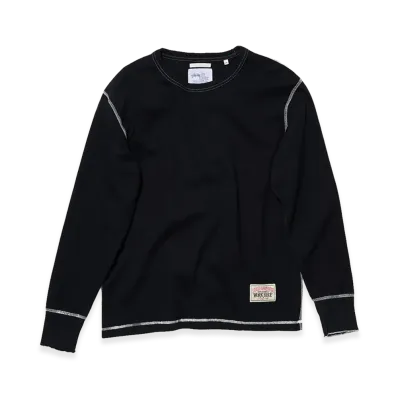 OUR LEGACY Work Shop x Stussy Thermal Longsleeve "Cream OD Black"