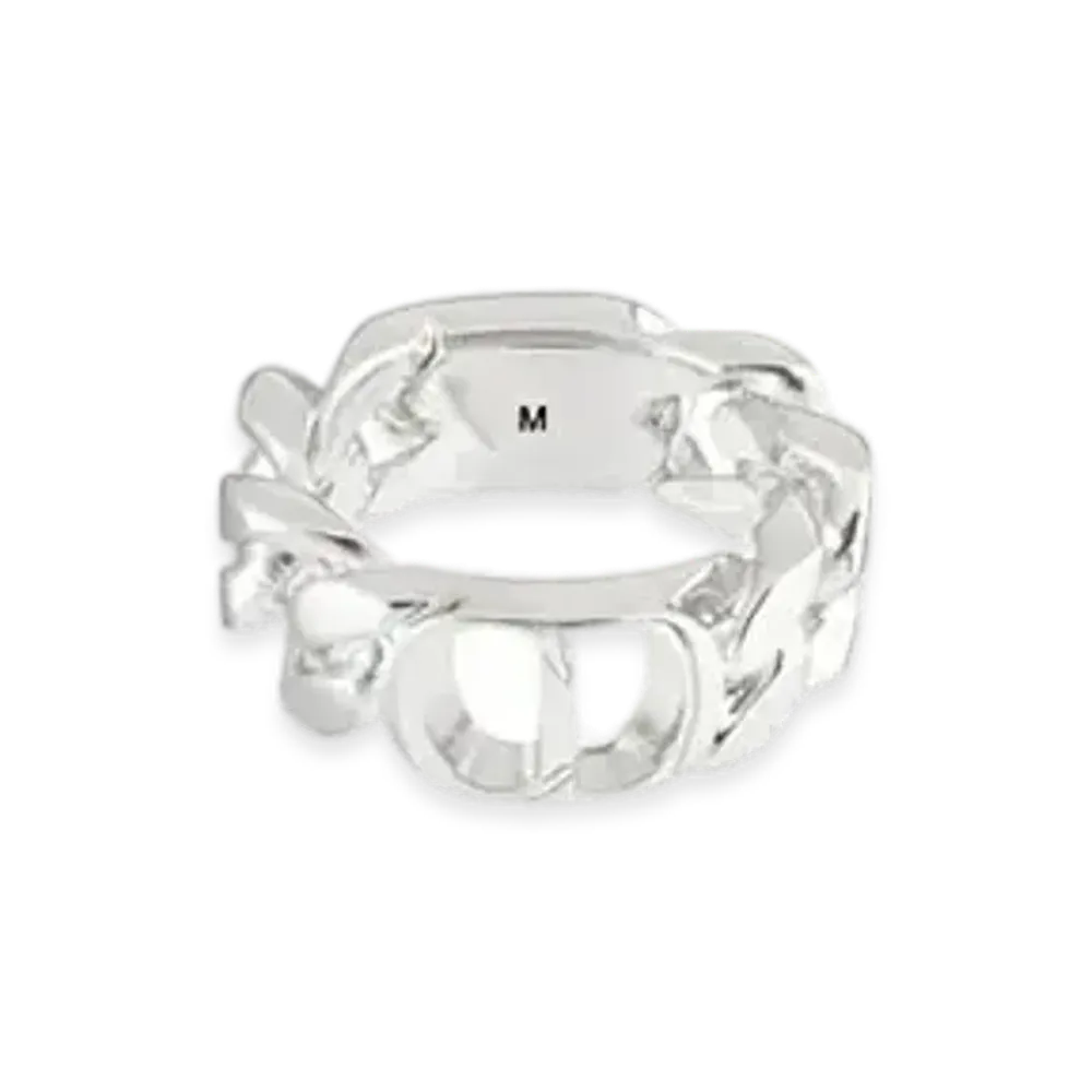 Dior CD ICON Chain Link Ring ”Silver”