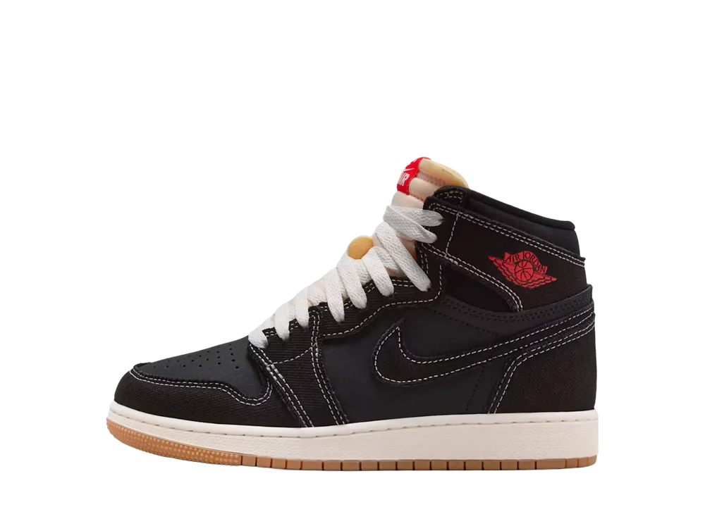 ナイキ GS エアジョーダン1 ハイ OG フライトクラブ"ブラック/セイル" (キッズ)