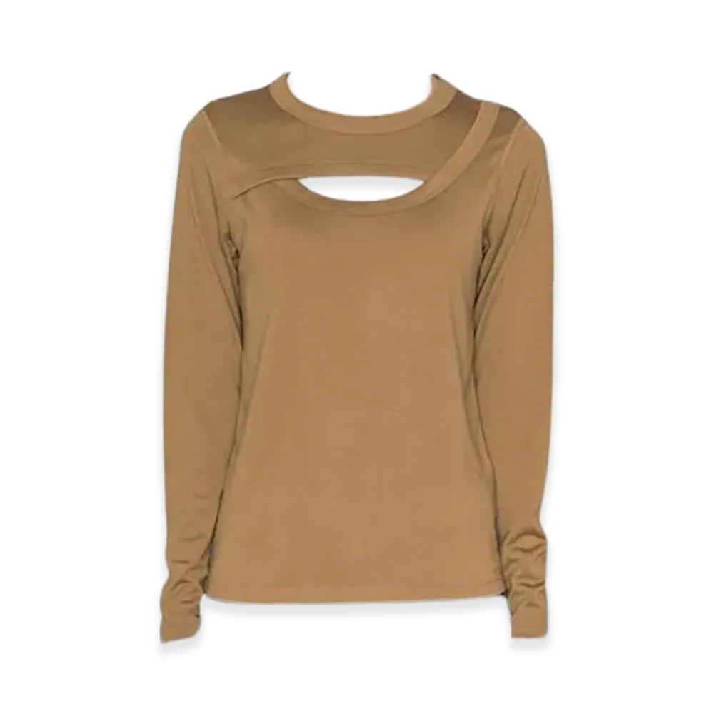 The North Face x HYKE Long Sleeve Merino Trail Crew (Women's) "Utility Brown"