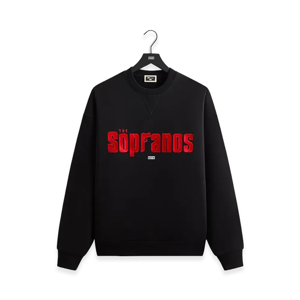 Kith x The Sopranos Main Logo Nelson Crewneck "Black"