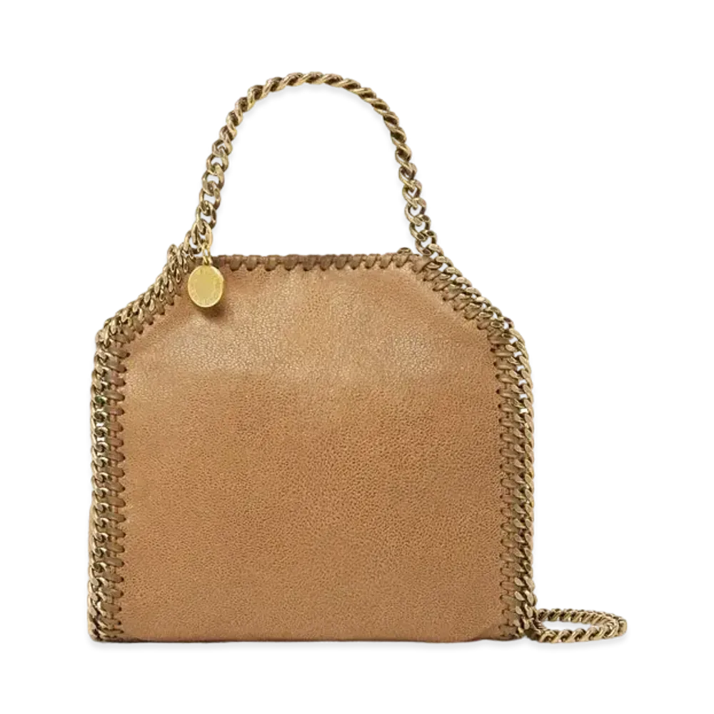 STELLA McCARTNEY Falabella Tiny Tote Bag "Pecan Brown"
