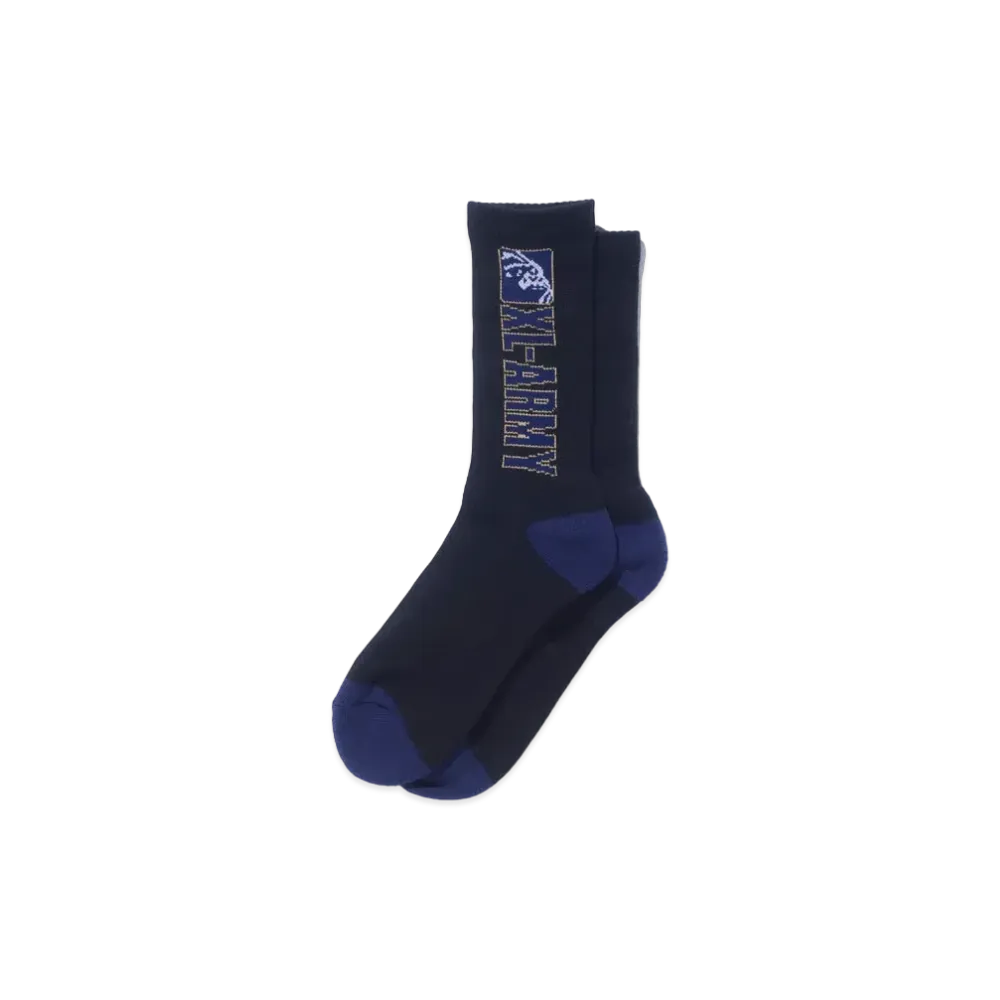 XLARGE ARMY LOGO SOCKS "Black"