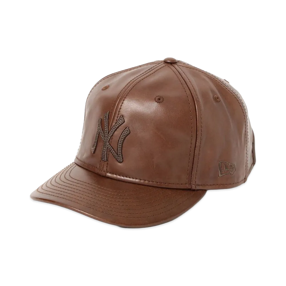 BEAMS x NEW ERA / PC-9Fifty Leather Cap "Brown"