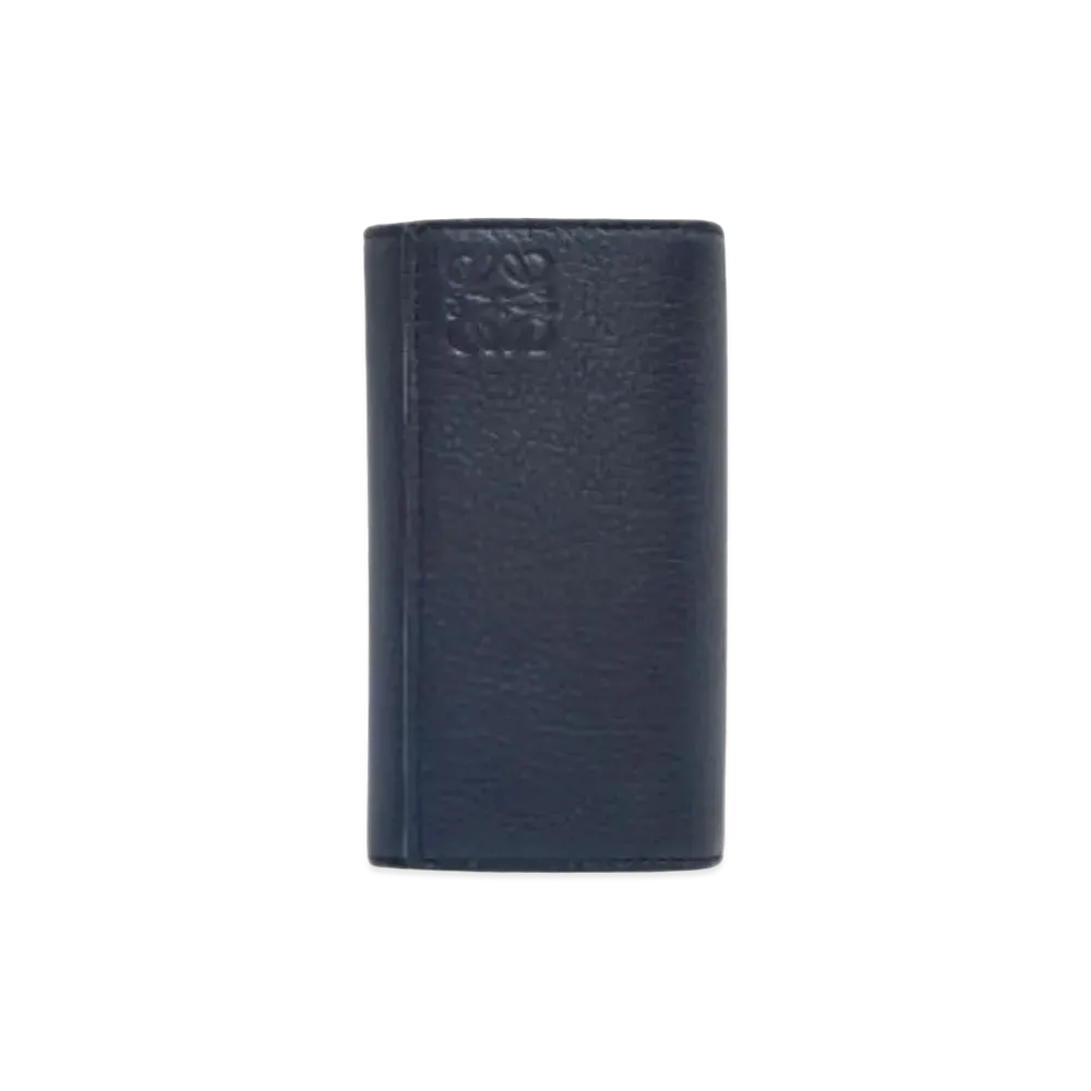 LOEWE Key Case Soft Grain Calf "Deep Navy"