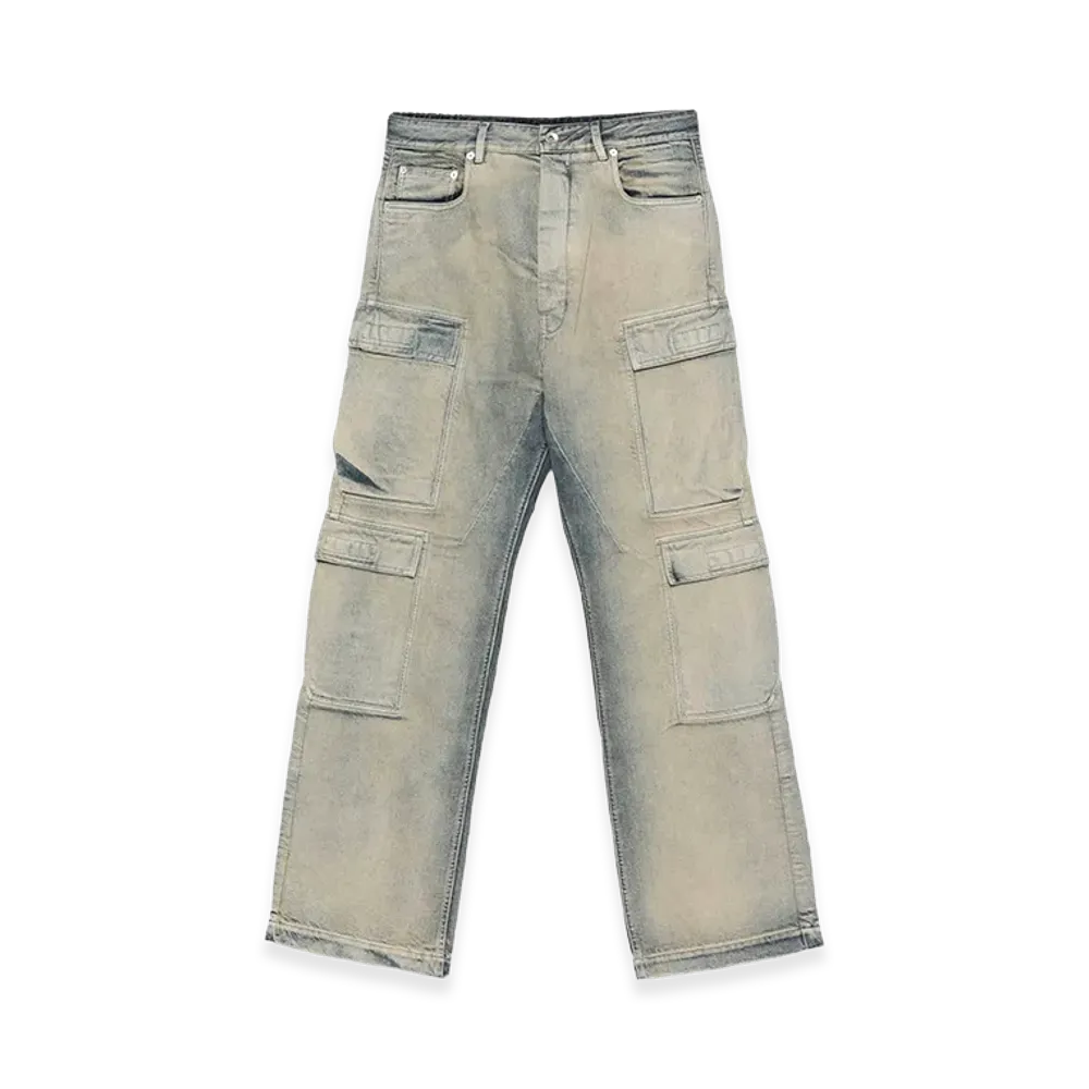 Rick Owens DRKSHDW Double Cargo Jeans "Light Blue"