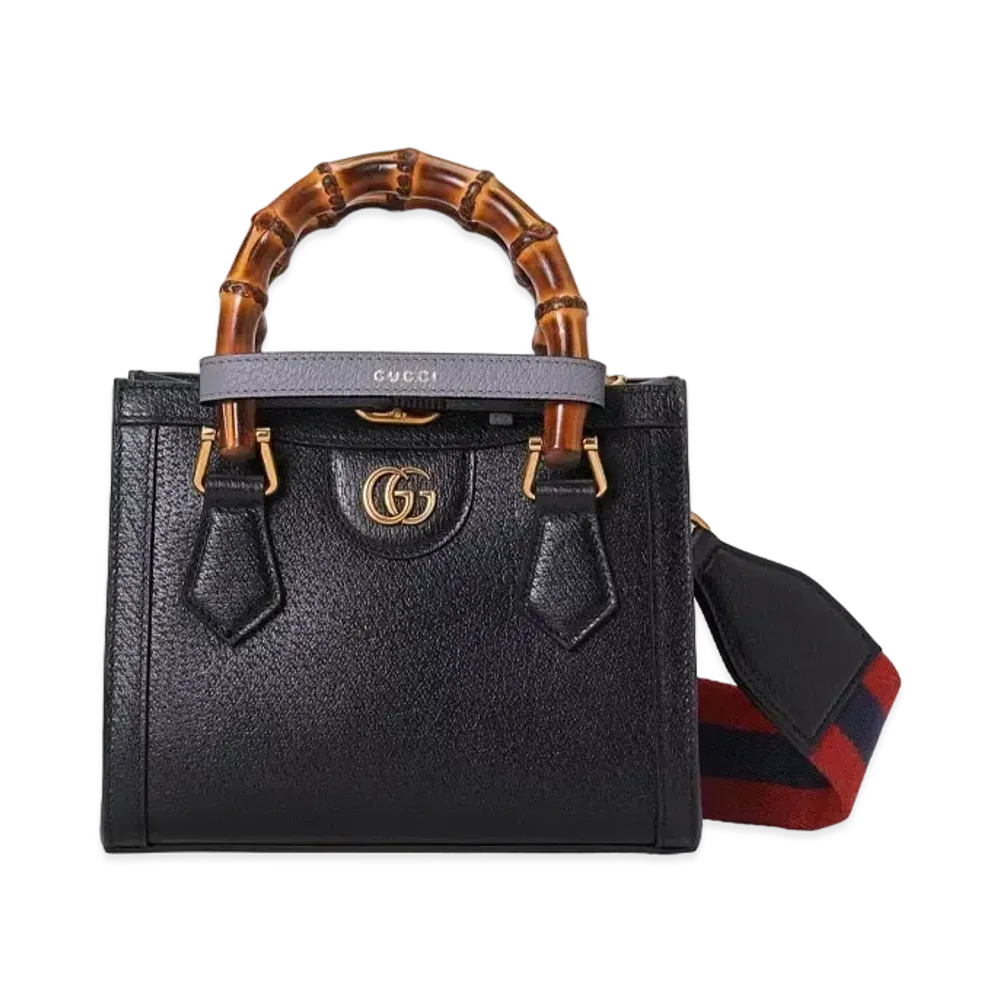 GUCCI Gucci Diana Mini Tote Bag "Black Leather"