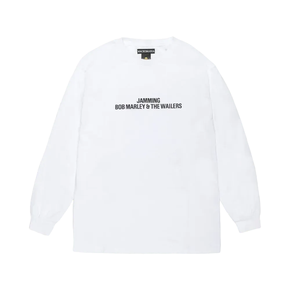 WACKO MARIA x BOB MARLEY Long Sleeve T-Shirt "White"