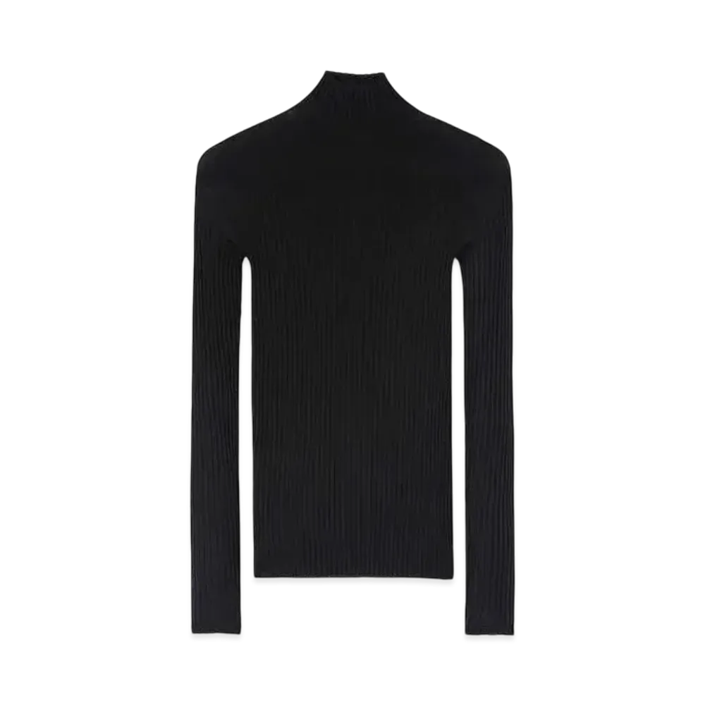 Jil Sander Women's Wool Blend High-Neck Sweater "Black"