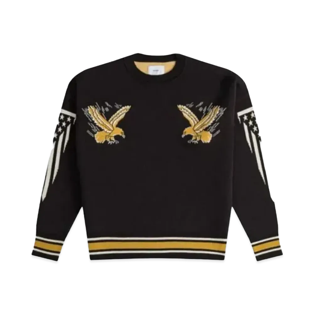 RHUDE Eagle Souvenir Knit Crewneck "Black"