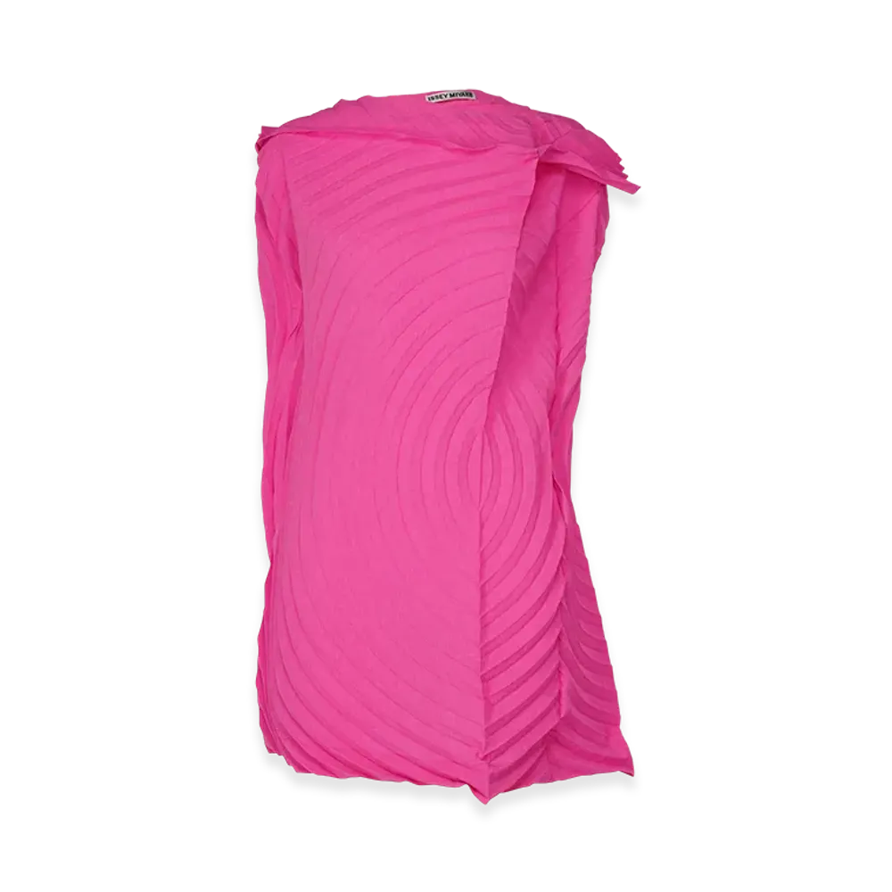 ISSEY MIYAKE Paper Bag Pleats "Coral"