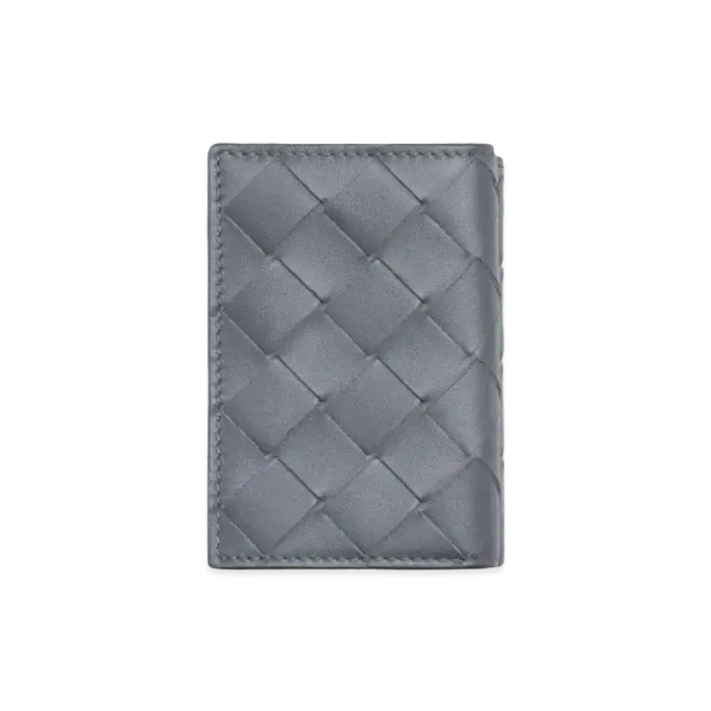Bottega Veneta Tiny Trifold Wallet "Thunder"