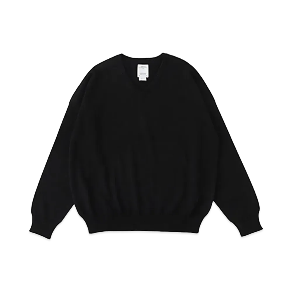 visvim AMPLUS V-NECK KNIT L/S "Black"