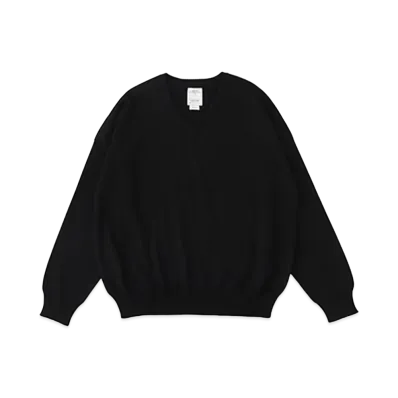 visvim AMPLUS V-NECK KNIT L/S "Black"
